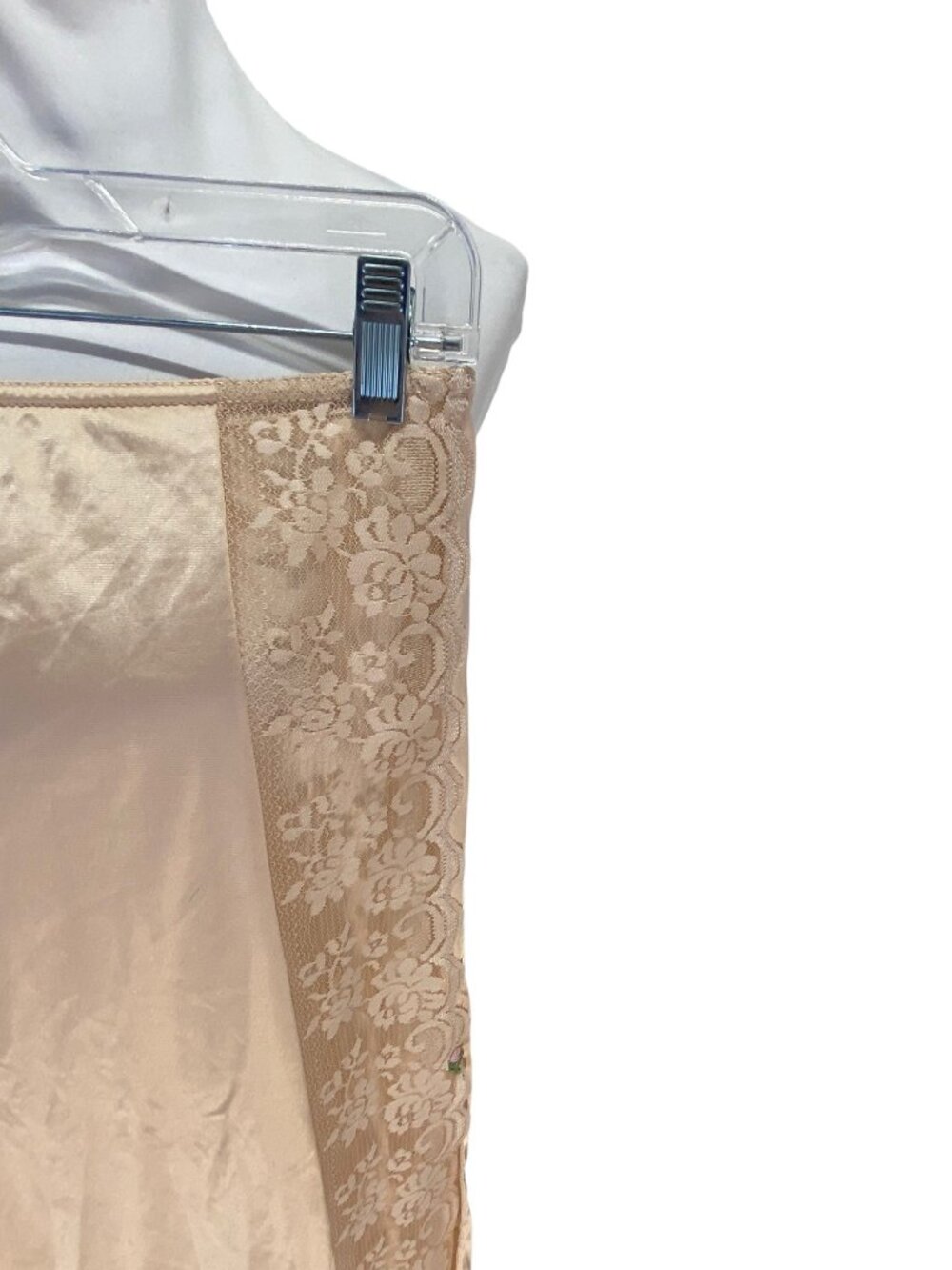 Vintage Chantilly By Maidenform Slip Skirt Beige Size M Cottagecore Bohemian - Picture 8 of 13